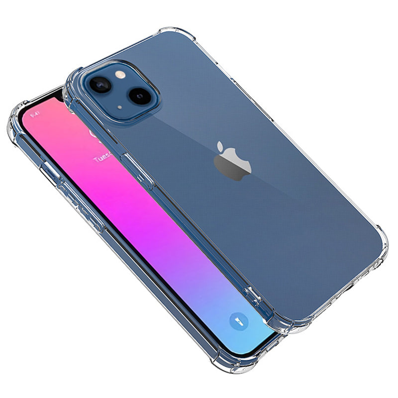 For iPhone 15 Plus Soft TPU Transparent Case Four Corners Shock Absorbing Phone Cover For iPhone 15 Plus Soft TPU Transparent Case Four Corners Shock Absorbing Phone Cover